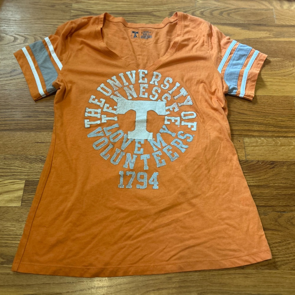 The University of Tennessee, Women's T-Shirt UT Football Team Colors, Size Large